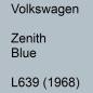 Preview: Volkswagen, Zenith Blue, L639 (1968).